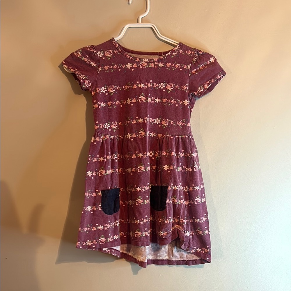 Red and White Flutter Sleeve Casual Sundress